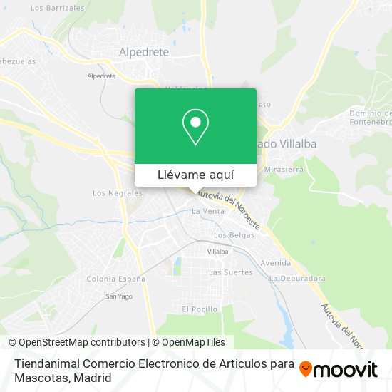 Mapa Tiendanimal Comercio Electronico de Articulos para Mascotas