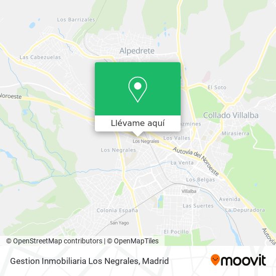 Mapa Gestion Inmobiliaria Los Negrales