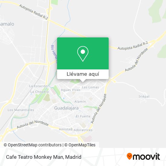 Mapa Cafe Teatro Monkey Man