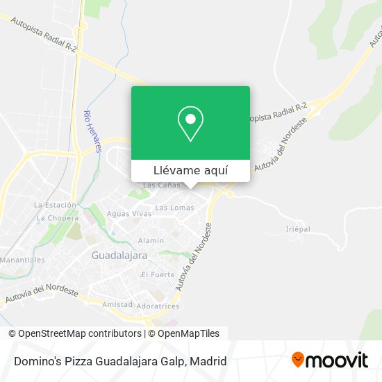 Mapa Domino's Pizza Guadalajara Galp