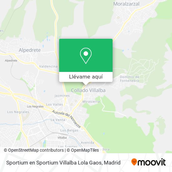 Mapa Sportium en Sportium Villalba Lola Gaos