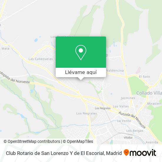 Mapa Club Rotario de San Lorenzo Y de El Escorial