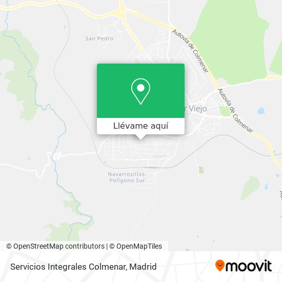 Mapa Servicios Integrales Colmenar