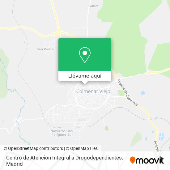 Mapa Centro de Atención Integral a Drogodependientes