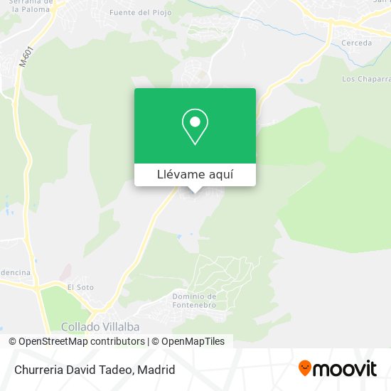 Mapa Churreria David Tadeo