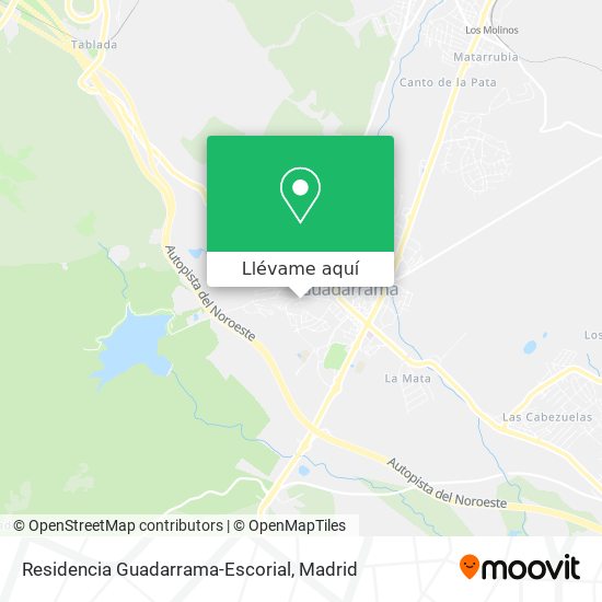 Mapa Residencia Guadarrama-Escorial