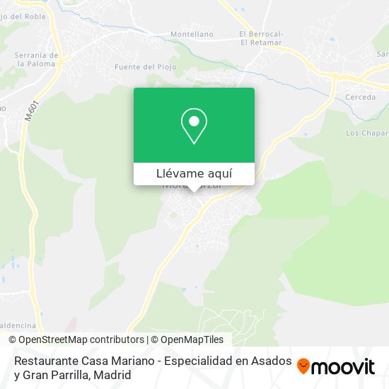 Mapa Restaurante Casa Mariano - Especialidad en Asados y Gran Parrilla