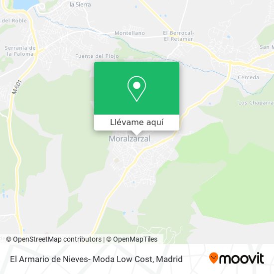 Mapa El Armario de Nieves- Moda Low Cost