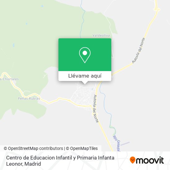Mapa Centro de Educacion Infantil y Primaria Infanta Leonor