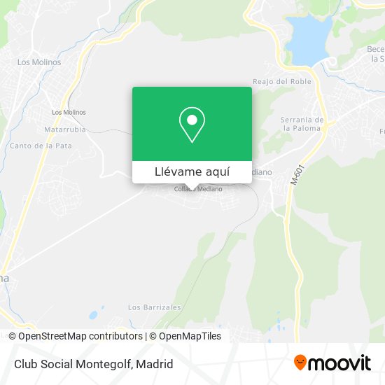 Mapa Club Social Montegolf