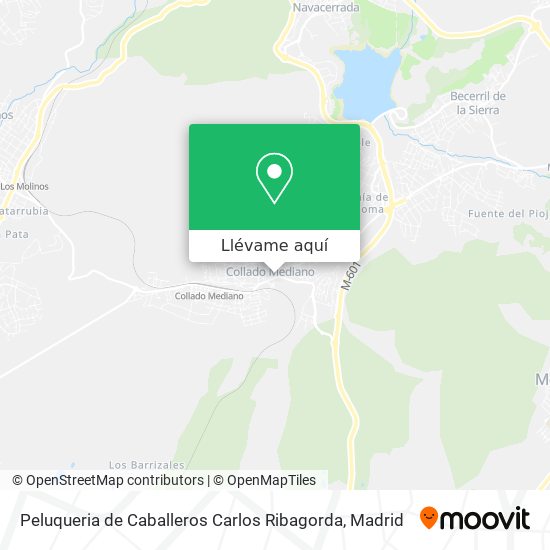 Mapa Peluqueria de Caballeros Carlos Ribagorda