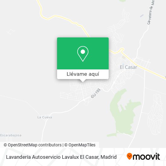 Mapa Lavandería Autoservicio Lavalux El Casar