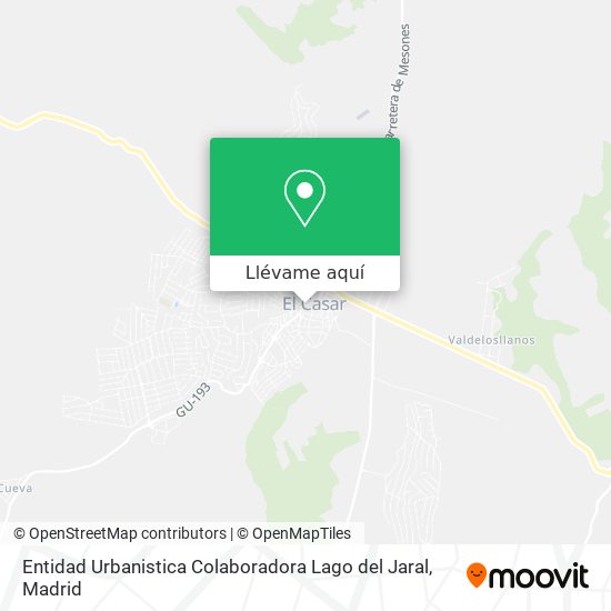 Mapa Entidad Urbanistica Colaboradora Lago del Jaral