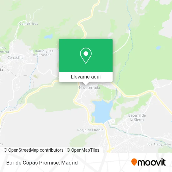 Mapa Bar de Copas Promise