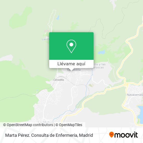 Mapa Marta Pérez. Consulta de Enfermería