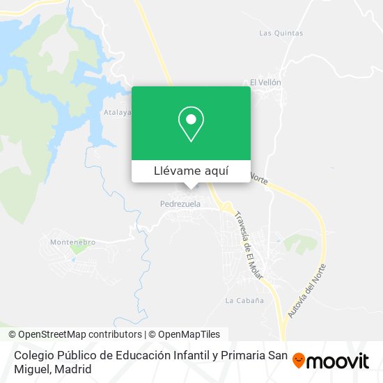 Mapa Colegio Público de Educación Infantil y Primaria San Miguel