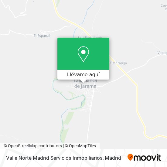 Mapa Valle Norte Madrid Servicios Inmobiliarios