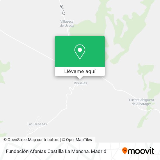 Mapa Fundación Afanías Castilla La Mancha
