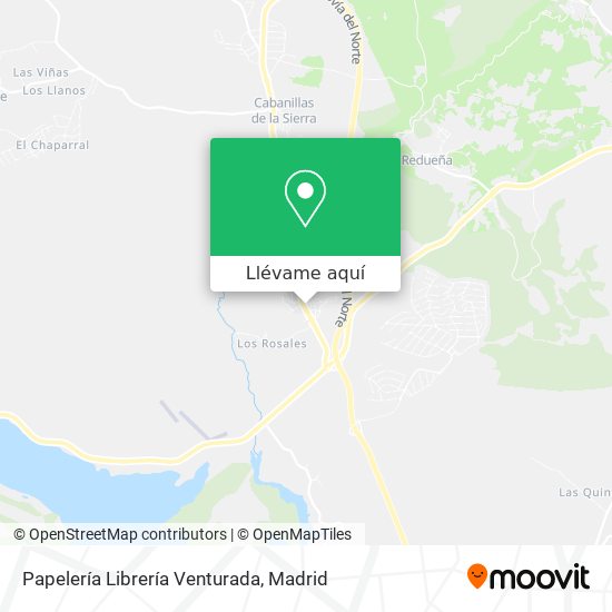 Mapa Papelería Librería Venturada