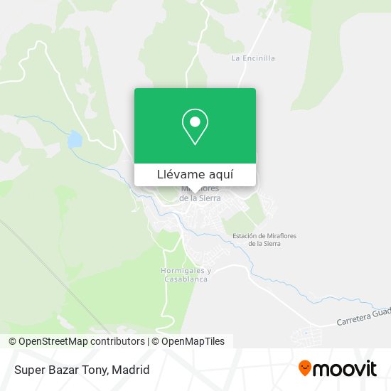 Mapa Super Bazar Tony