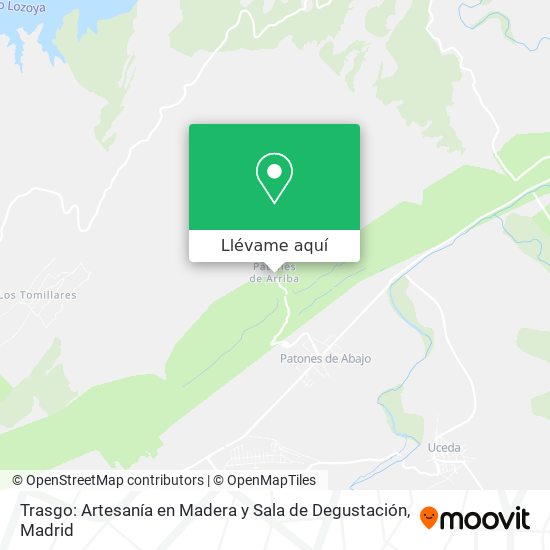 Mapa Trasgo: Artesanía en Madera y Sala de Degustación