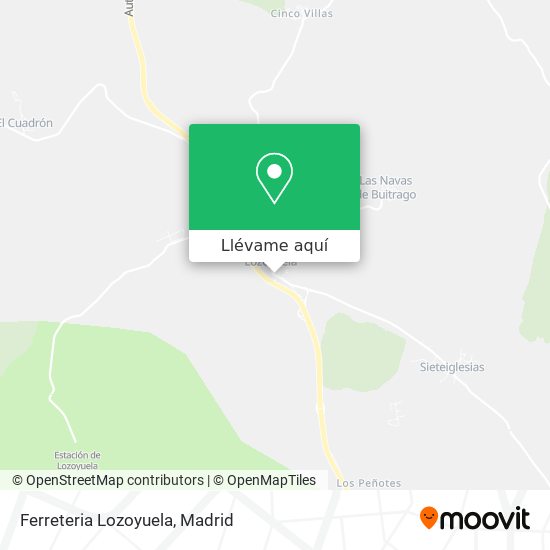 Mapa Ferreteria Lozoyuela