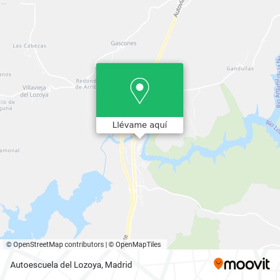 Mapa Autoescuela del Lozoya