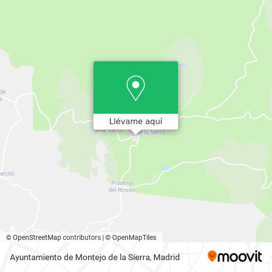 Mapa Ayuntamiento de Montejo de la Sierra