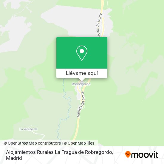 Mapa Alojamientos Rurales La Fragua de Robregordo