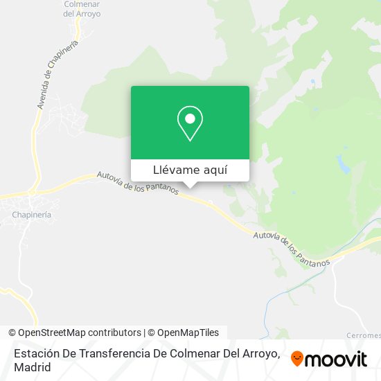 Mapa Estación De Transferencia De Colmenar Del Arroyo