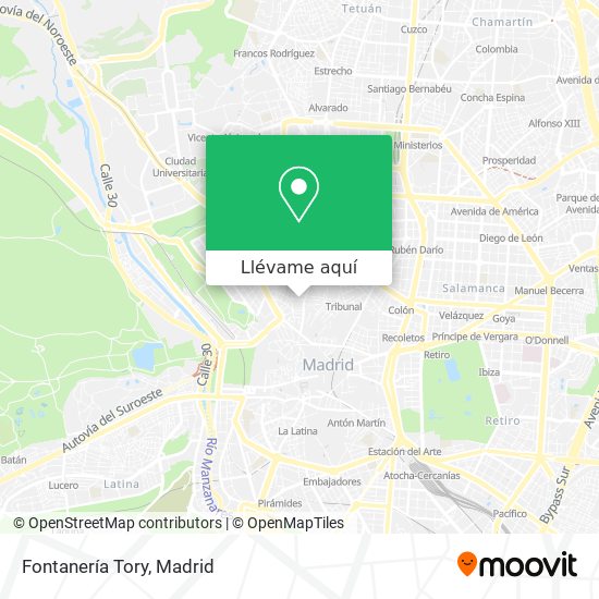 Mapa Fontanería Tory