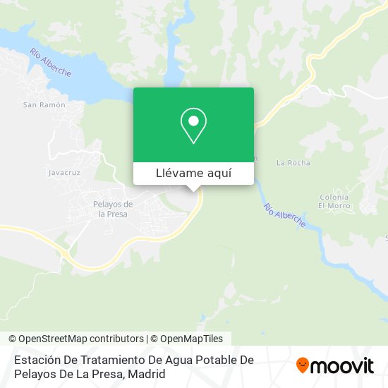 Mapa Estación De Tratamiento De Agua Potable De Pelayos De La Presa