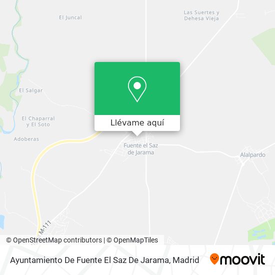Mapa Ayuntamiento De Fuente El Saz De Jarama