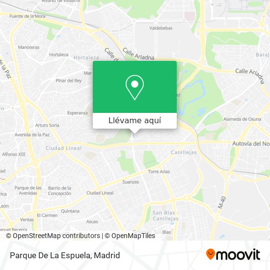 Mapa Parque De La Espuela