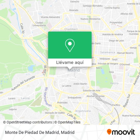 Mapa Monte De Piedad De Madrid