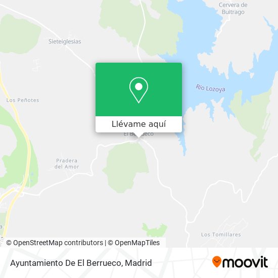 Mapa Ayuntamiento De El Berrueco