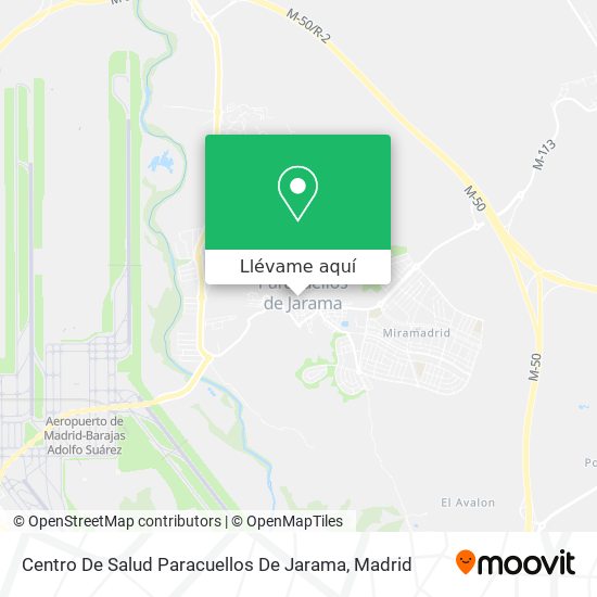 Mapa Centro De Salud Paracuellos De Jarama