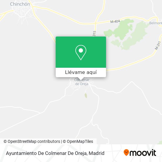 Mapa Ayuntamiento De Colmenar De Oreja