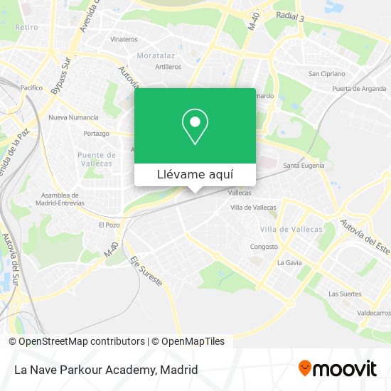 Mapa La Nave Parkour Academy
