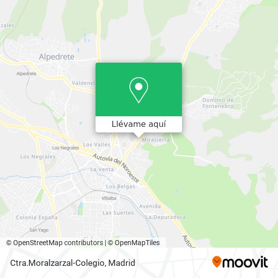 Mapa Ctra.Moralzarzal-Colegio