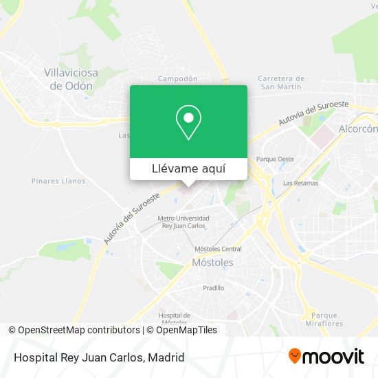 Mapa Hospital Rey Juan Carlos