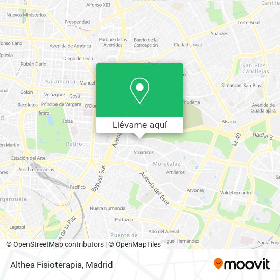 Mapa Althea Fisioterapia