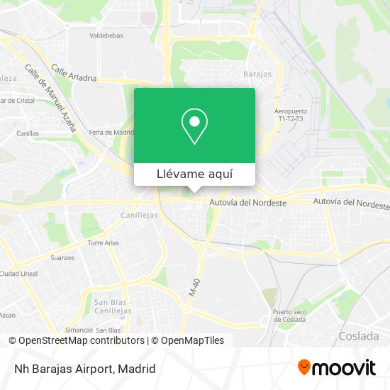 Mapa Nh Barajas Airport
