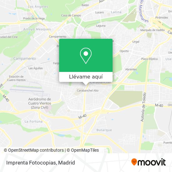 Mapa Imprenta Fotocopias
