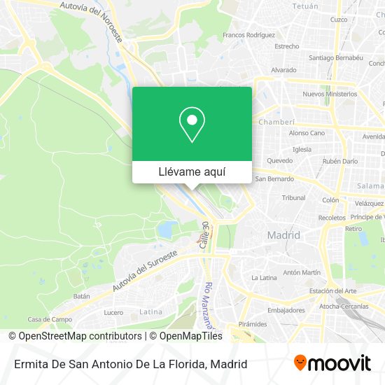 Mapa Ermita De San Antonio De La Florida