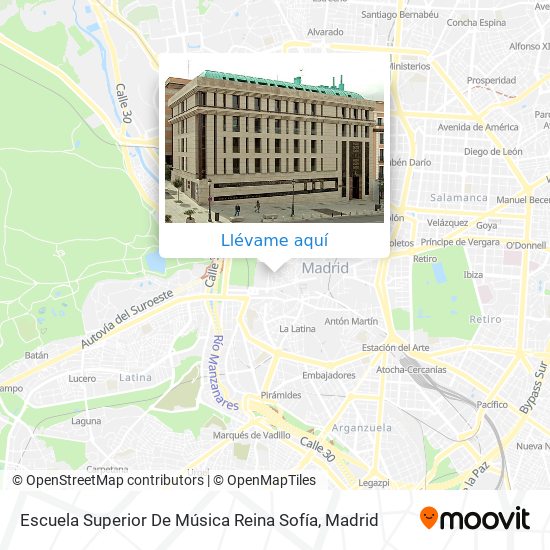 Mapa Escuela Superior De Música Reina Sofía
