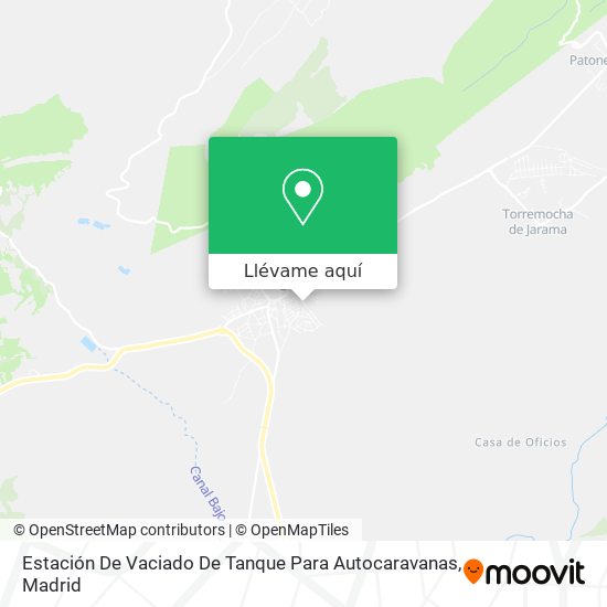 Mapa Estación De Vaciado De Tanque Para Autocaravanas