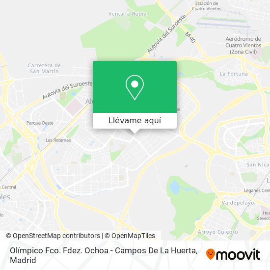 Mapa Olímpico Fco. Fdez. Ochoa - Campos De La Huerta