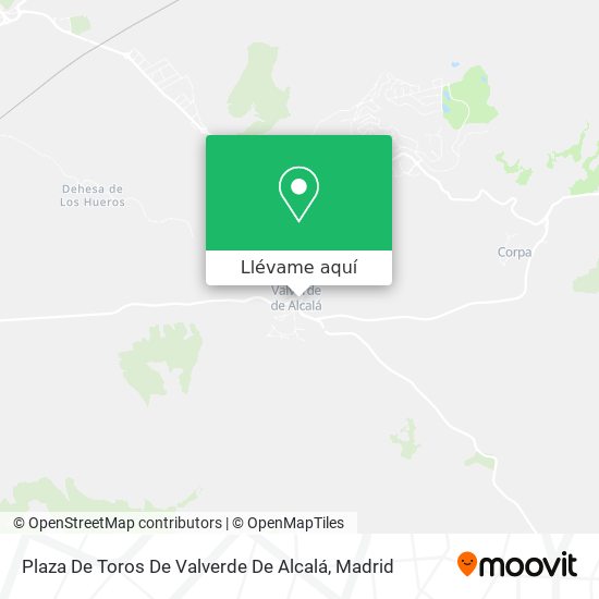 Mapa Plaza De Toros De Valverde De Alcalá