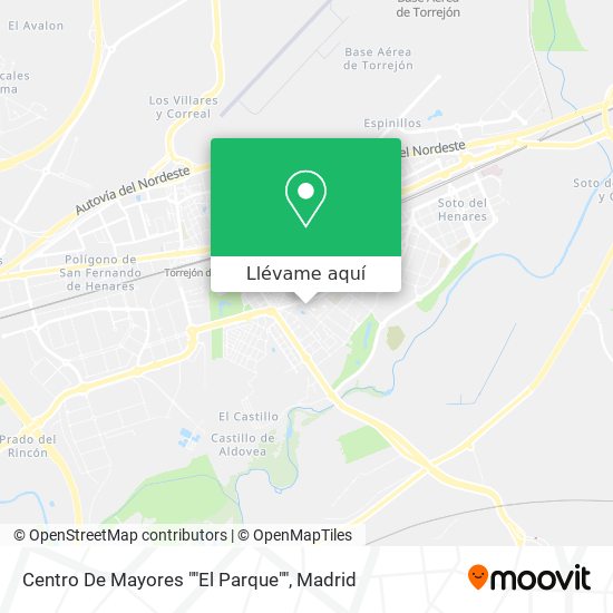 Mapa Centro De Mayores ""El Parque""